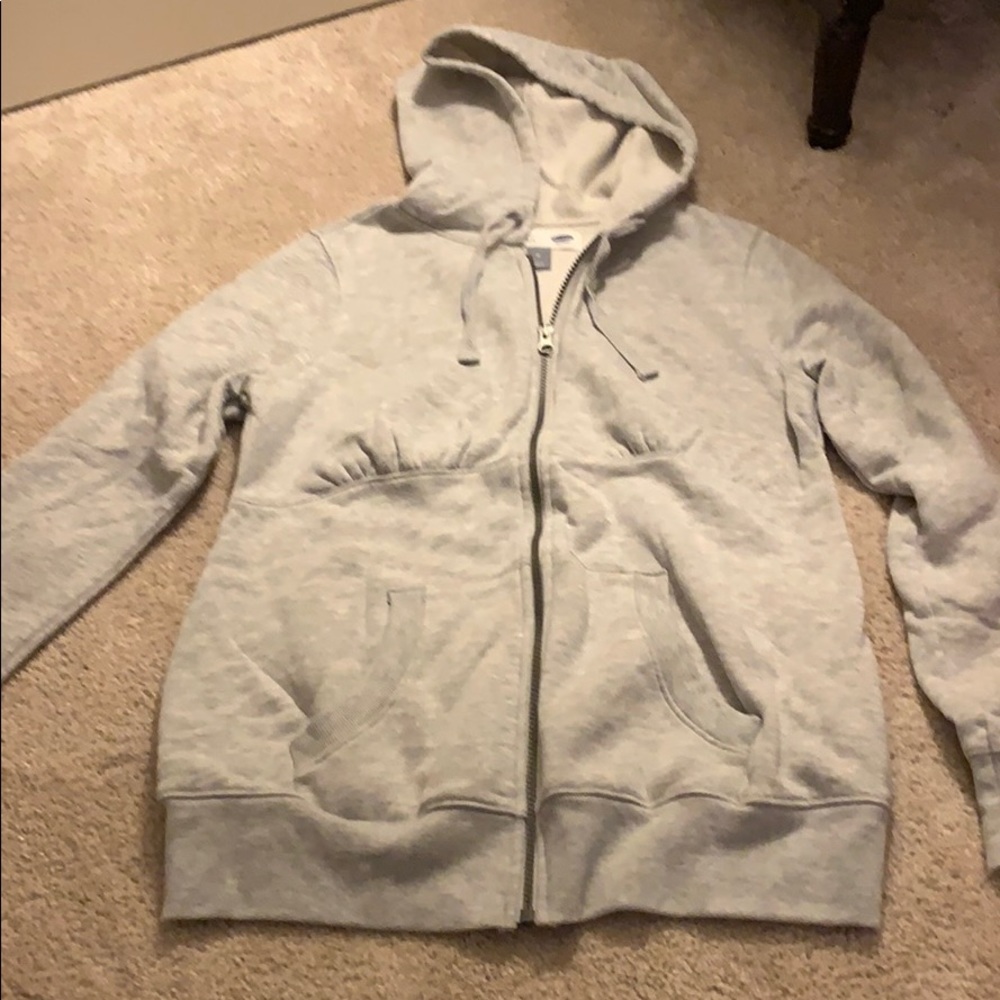 Maternity zip up sweatshirt